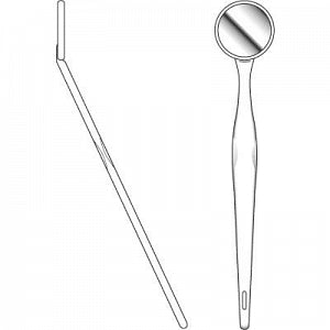 Sklar Disposable Non-Sterile Mirrors - Disposable Mirror, 144/Box - 96-2452