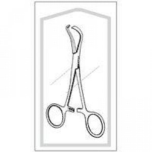 Sklar Econo Sterile Lorna Edna Towel Clamp - Econo Sterile Lorna Edna Towel Clamp, 3.5", Curved - 96-2529
