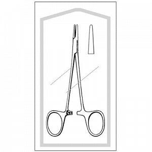 S Econo Sterile Webster Needle Holder - Econo Sterile Webster Needle Holder, Straight, Smooth, 5-1/4" - 96-2586