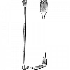 Sklar Merit Senn Retractors - RETRACTOR, SENN, 3PRONG, D / E, SHARP, 6 3/8" - 97-366