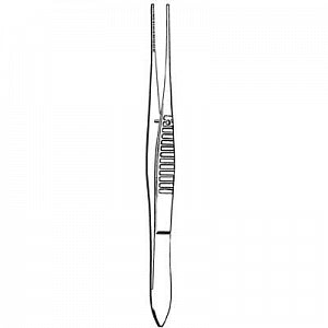 Sklar Merit Iris Dressing Forceps - FORCEP, IRIS DRESS, SERRATED, NS, 4" - 98123