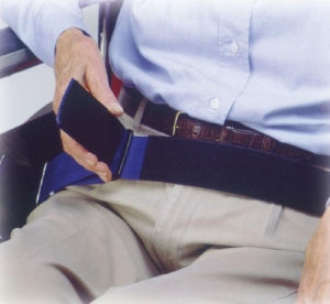 SkiL-Car Resident-Release Nylon Belts - Skil-Care Wheelchair Safety Belt, Side Release Buckle, Fits up to 42" Waist - 701010
