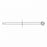 Stryker Round Fluted Bur - Round 12-Flute Stainless Steel Bur, 4.7 x 54 mm - 1608002013