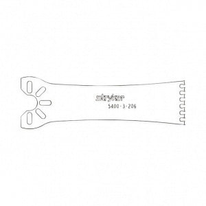Stryker Micro Dual-Cut Sagittal Blade - Micro Dual-Cut Sagittal Blade, 12 mm x 0.38 mm x 34.5 mm - 5400-003-206
