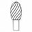 Stryker TPS Elite Egg Burs - Egg Burr, Medium Tip, 6 mm Head Diameter - 5120-015-060