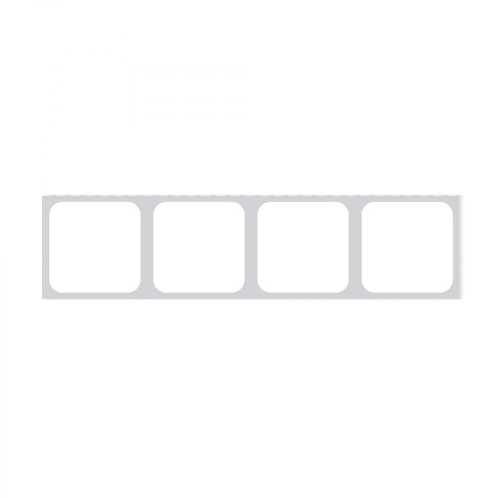 Slide Label Direct Thermal Paper Permanent 4 1" Core 7/8" X 7/8" White 10000 Per Roll