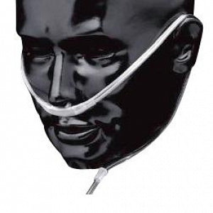 Salter Labs Piggyback CO2 and O2 Cannulas - Piggyback Adult Capnography Nasal Cannula, Male Luer Style, 7' O2 and 7' CO2 - 4002-7-7-25