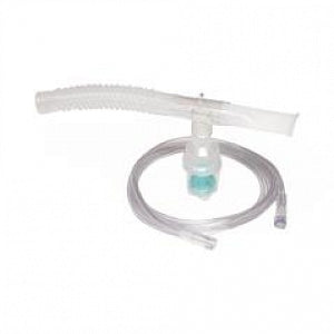 Salter Labs Aerosol Therapy Masks - Aerosol Therapy T-Piece Jet Nebulizer, Adult, MVP, Over-the-Ear Strap, 7' Tubing - 8927-7-50