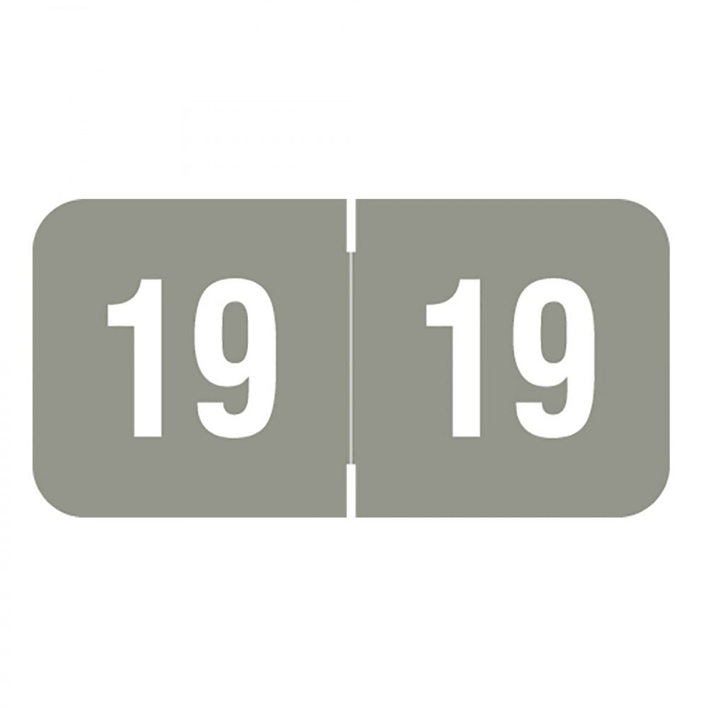 Color: Gray Dimensions: 1-1/2" X 3/4" Before Folding Permanent Adhesive Quantity: 500/Roll