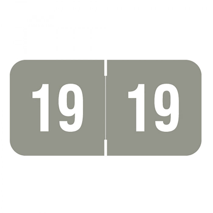 Color: Gray Dimensions: 1-1/2" X 3/4" Before Folding Permanent Adhesive Quantity: 500/Roll
