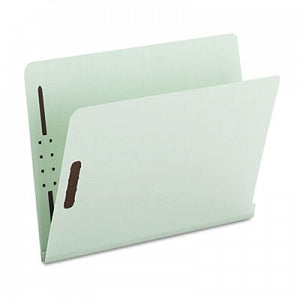 Smead Pressboard Double-Fastener Expanding File Folders - Gray-Green Pressboard Double-Fastener File Folders with 2" Expansion, Letter-Size - 34715