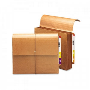 Smead End Tap Expansion Wallets - Expansion Top Tab Wallets, Straight Tab, Red Rope, 5-1/4" Expansion, Letter - 71144