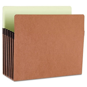 Smead Redrope File Pockets - 5 1/4" Expansion Pocket, Straight Tab, Letter, Red rope / Manila - 73234