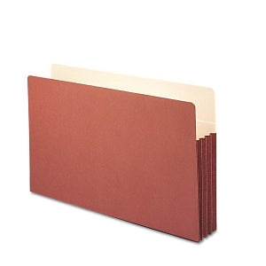 Smead Redrope Expanding Pocket File Folders - 3.5" Expanding Pocket File Folders with Straight Tab, Legal-Size - 74264