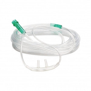 SunMed Ventlab Adult O2 Cannula Plus Standard Connector w/Tab - Ventlab Adult O2 Cannula Plus Standard Connector with Tab, 7'L Tubing - 1007