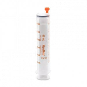 NeoMed Clear Oral Dispenser with Orange Gradient Marking - Oral Enteral Syringe, Clear, 60 mL - BC-S60EO