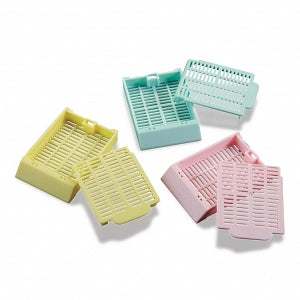Simport Scientific Histosette Cassettes - Histosette II Cassette with Base and Lid, Packaged Separately, Orange - M485-11