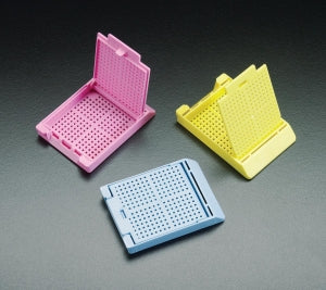 Simport Scientific Slimsette Biopsy Caseette - Slimsette Biopsy Cassette in QuickLoad Sleeve, Fluorescent Pink - M510-16SL