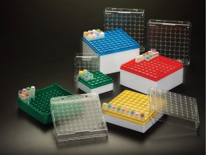 Simport Scientific Cryostore Storage Boxes - CRYO STOR. 5ML, 81 PLACES, YELLOW - T314-581Y