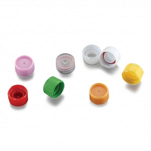 Simport Scientific Colored Closures - Cap with O-Ring Seal, Polypropylene, Red - T340ROS