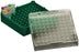 Simport Scientific Micrewtube - Micrewtube Storage Box, 0.5 to 2 mL, 100 Positions, Green - T350-100G