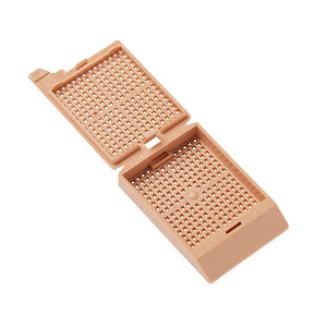 Simport UNISETTE QuickLoad Biopsy Cassettes - UNISETTE II Biopsy Cassettes in QuickLoad Sleeve, Tan - M406-8T