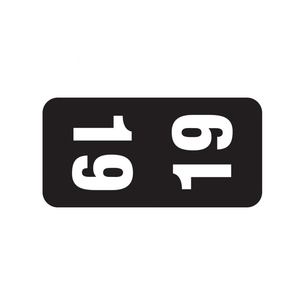 Color: Black Dimensions: 1/2" X 1" Before Folding Permanent Adhesive Quantity: 500/Roll