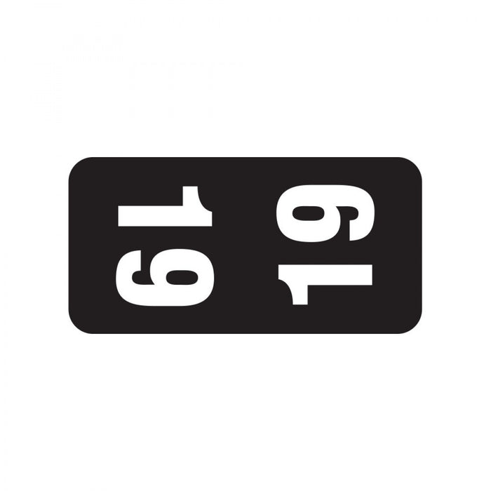 Color: Black Dimensions: 1/2" X 1" Before Folding Permanent Adhesive Quantity: 500/Roll