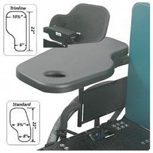 Therafiin Molded Padded Flip-Away Half Trays - Trimline Half Tray with Cup Holder - 41366