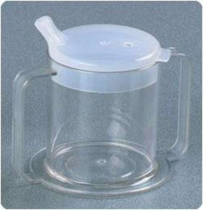 Providence Spillproof Container 2-Handled Mugs - Independence Mug, 2-Handle, 10oz., 3.5" x 4", Clear - PSC49