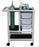 MJM International 1000 Series Emergency Crash Cart - 1000 Series Emergency Crash Cart with Red Panels, 31.5"L x 20"W x 36.5"H - 1010-3TW