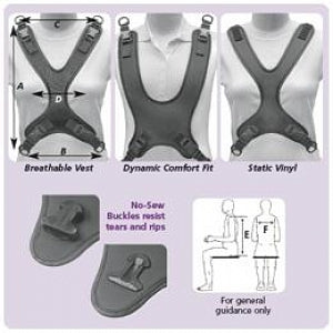 Therafin Corp Butterfly Chest Harnesses - Butterfly Chest Harness, Size L - 926503