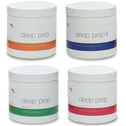 Rolyan Deep Prep Tissue Massage Creams by Performance Health