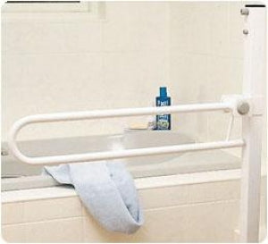 Performance Homecraft Devon Floor-Mounted Folding Rails - RAIL, SUPPORT, FLOOR MT, FLDG, 30"L, 44"H - AA2026