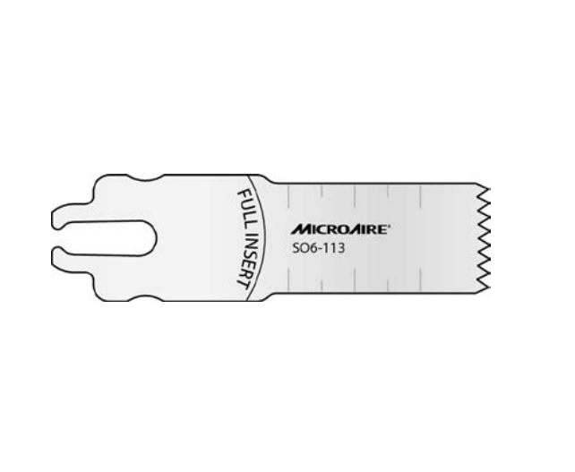 Microaire Surgical Oscillating Blades - BLADE, SAW, OSC, SYST 6, 16.5MMX34MMX1.73MM - SO6-113
