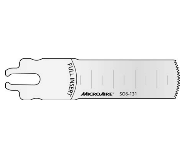 Microaire Surgical Oscillating Blades - BLADE, SAW, OSC, SYST 6, 17.5MMX47.5MMX1MM - SO6-131