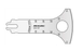 Microaire Surgical Oscillating Blades - BLADE, SAW, OSC, SYST 6, 48.5MMX61MMX1.08MM - SO6-197