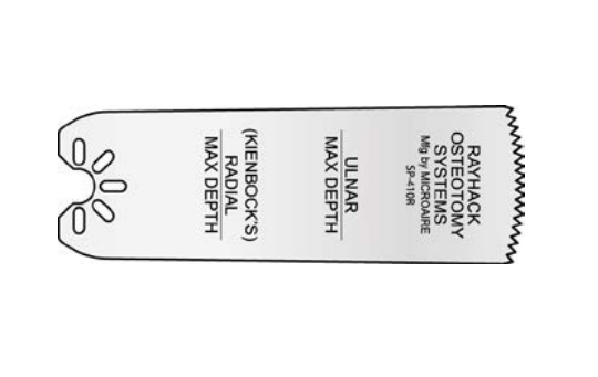 Microaire Surgical Oscillating Blades - BLADE, SAW, RAYHACK, 19MMX0.64MMX41.66MM - SP410R