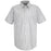 Vf Workwear-Div / Vf Imagewear (W) Long Sleeve Patterned Industrial Work Shirts - Men's Short-Sleeve Industrial Work Shirt, White with Charcoal Stripes, Size M - SP20CWSSLM