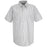 Vf Workwear-Div / Vf Imagewear (W) Long Sleeve Patterned Industrial Work Shirts - Men's Short-Sleeve Industrial Work Shirt, White with Charcoal Stripes, Size M - SP20CWSSLM