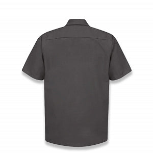 Vf Workwear-Div / Vf Imagewear (W) Short Sleeve Industrial Solid Work Shirts - Men's Short-Sleeve Industrial Solid Work Shirt, 65% Polyester/35% Cotton, Charcoal, Size 3XL - SP24CH3XL