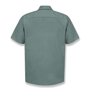 Vf Workwear-Div / Vf Imagewear (W) Short Sleeve Industrial Solid Work Shirts - Men's Short-Sleeve Industrial Solid Work Shirt, 65% Polyester/35% Cotton, Light Green, Size M - SP24LGM