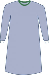 Medline Nonsterile Nonreinforced Eclipse Gowns - Eclipse Nonreinforced Gown Size L - SPT-2001CS