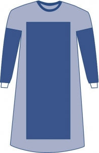 Medline Sirus Nonsterile Poly-Reinforced Gowns - Poly Reinforced Gown, Size XL, Extra-Long - SPT-2205SMSCS