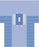 Medline Nonsterile Laparotomy Drapes - Laparotomy T-Drape with Pouches - SPT-3130SCS