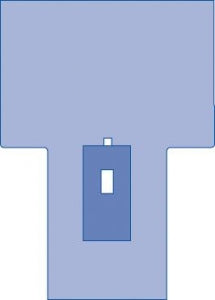 Medline Non Sterile Lithotomy Drapes - DRAPE LITHOTOMY T SHEET - SPT-3570SCS
