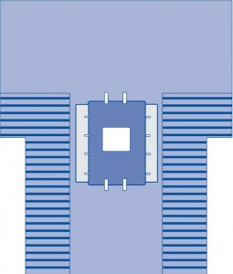 Medline Nonsterile Laparotomy Drapes - Chole Lap Drape with Troughs - SPT-3820SCS
