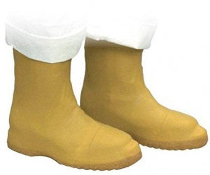 Sperian Protection Disposable Latex Bootie - Overshoe Bootie, Servus, PVC, Size M - A352-YLW/MED