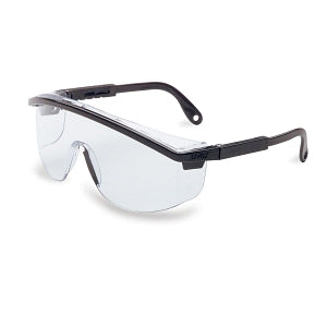 Sperian Protection Uvex Astrospec 3000 Glasses - Uvex Astrospec 3000 Glasses with Spatula Temples, Black Frame and Ultra-Dura Anti-Scratch Clear Lens - S135