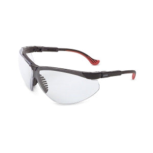 Sperian Protection Uvex Genesis XC Glasses - Genesis XC Ultra-dura Protective Eyewear, Black Frame, Clear Lens - S3300